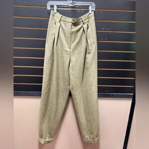 Lauren Ralph Lauren Wool Pleated Trousers Size 12